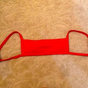 Red bikini top with pads
